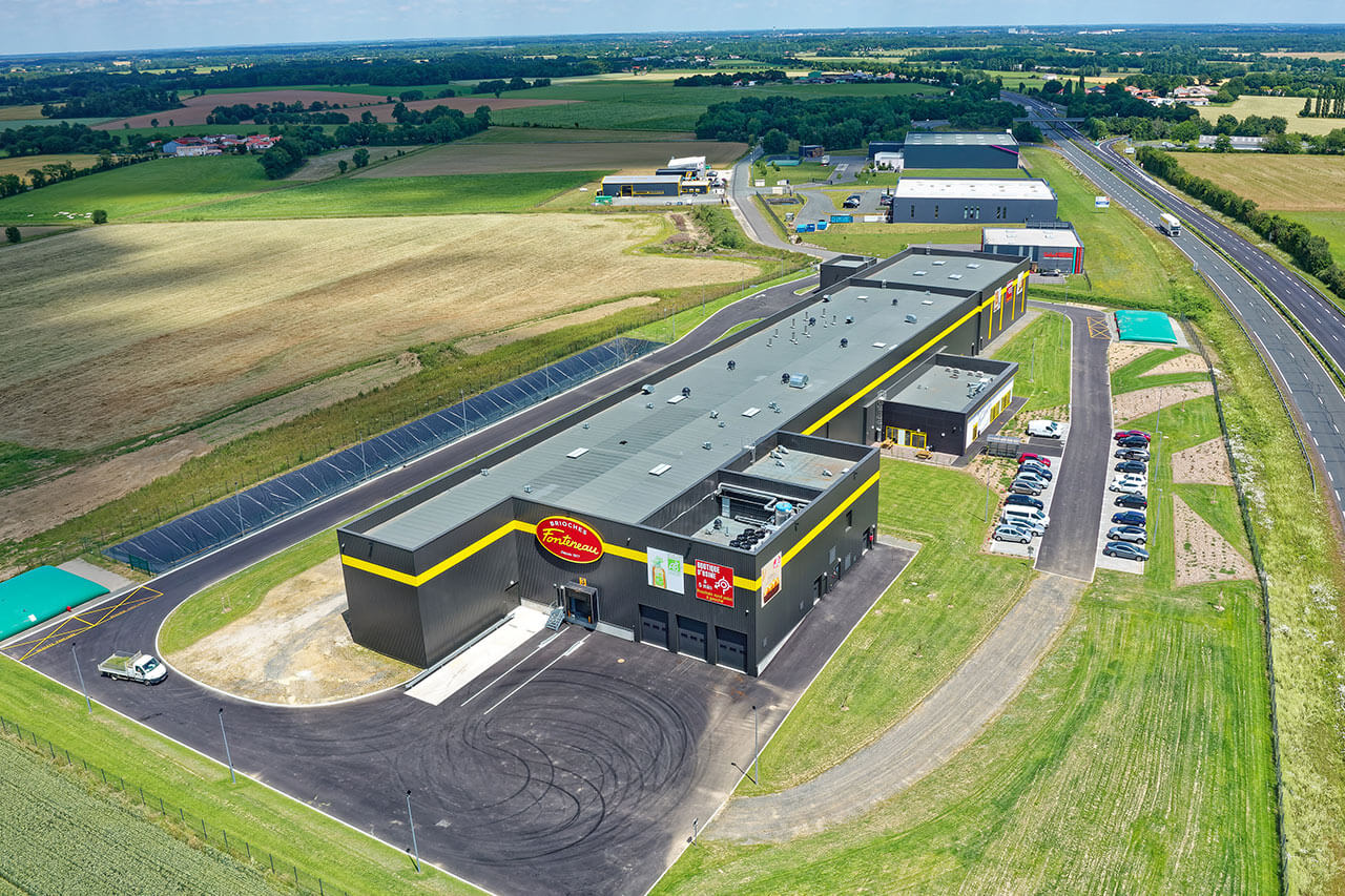 Construction usine agroalimentaire unité de production de pains et viennoiseries par IDEC AGRO - 01